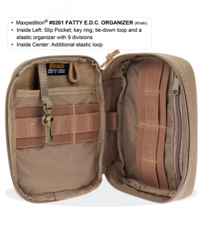 Maxpedition Fatty Pocket Organizer Black 0261B 4 Maxpedition Fatty Pocket Organizer Black 0261B - Image 2