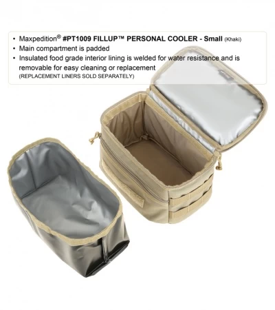 Maxpedition FillUp Personal Cooler Small Black PT1009B 4 Maxpedition FillUp Personal Cooler Small Black PT1009B - Image 2