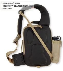 Maxpedition Noatak Gearslinger Black Shoulder Sling Bag Pack 0434B -Outdoor Practical Tool Shop maxpedition noatak gearslinger back