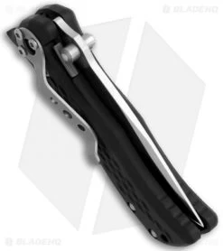 Ontario Small Spring Assisted Knife (2.5" Satin Serr) OAOSS -Outdoor Practical Tool Shop ontarion oaoss small assits opener serr satin black BHQ 1817 jr spine