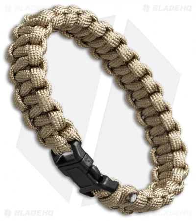 S.E. 7 Strand Survival Paracord Bracelet - Tan 3 S.E. 7 Strand Survival Paracord Bracelet - Tan