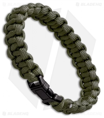S.E. 7 Strand Survival Paracord Bracelet - OD Green 3 S.E. 7 Strand Survival Paracord Bracelet - OD Green