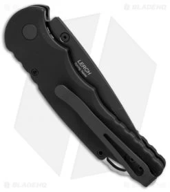 Pro-Tech Lerch TR-5 Spring Assisted Knife Black (3.25" Black Serr) SA.4 -Outdoor Practical Tool Shop protech lerch TR 5 black TR 5 SA4 BHQ 37622 er side