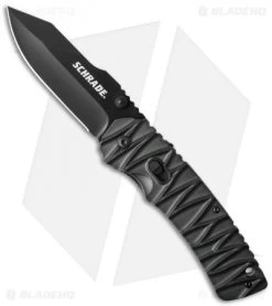 Schrade Dual-Action Manual/Assisted Opening Knife (3.5" Black) SCHA10B