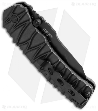 Schrade Dual-Action Manual/Assisted Opening Knife (3.5" Black Serr) SCHA10BS 4 Schrade Dual-Action Manual/Assisted Opening Knife (3.5" Black Serr) SCHA10BS - Image 2