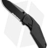 Schrade SCHA5BS Clip Point Spring Assisted Knife (3.375" Black Serr) -Outdoor Practical Tool Shop schrade scha5bs 2 bhq 21830 jr