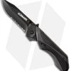 Schrade 24/7 MAGIC Spring Assisted Knife Gray/Black (3.25" Black Serr) SCHA8BS -Outdoor Practical Tool Shop schrade scha8bs jm