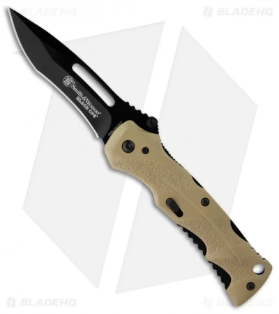 Smith & Wesson Black Ops Desert Spring Assist Knife (3.3" Black Plain) SWBLOP2D 3 Smith & Wesson Black Ops Desert Spring Assist Knife (3.3" Black Plain) SWBLOP2D