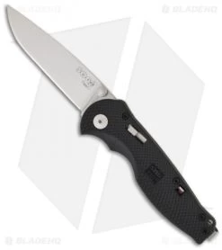 SOG Flash I Assisted Opening Knife Black Zytel (2.5" Satin Plain) FSA-7