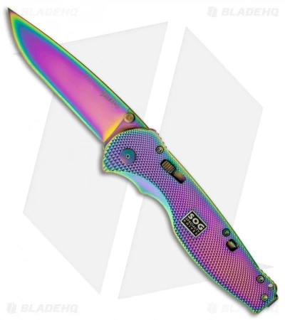 SOG Flash II Spring Assisted Knife (2.5" Spectrum) RAFSA-8 3 SOG Flash II Spring Assisted Knife (2.5" Spectrum) RAFSA-8