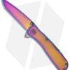 SOG Twitch II Spring Assisted Knife (2.65" Rainbow) TWI-11 -Outdoor Practical Tool Shop sog folding rainbow twitch ii twi 11