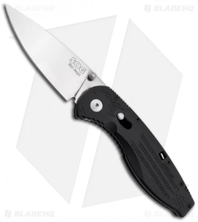 SOG Aegis Mini Assisted Opening Knife (3" Satin) AE-21 3 SOG Aegis Mini Assisted Opening Knife (3" Satin) AE-21