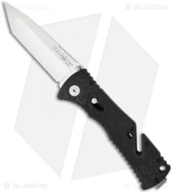 SOG Trident Large Tanto Assisted Opening Knife Black (3.75" Satin) TF-6