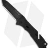 SOG Trident Tanto Assisted Opening Knife (3.75" Black Plain) TF-7 -Outdoor Practical Tool Shop sog trident tini tanto tf 7