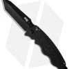 SOG Zoom Tanto Spring Assisted Knife (3.625" Black) ZM1014 -Outdoor Practical Tool Shop sog zoom tanto blk zm1014 cp cm