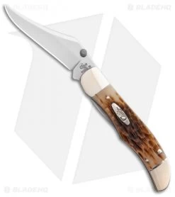 Case Kickstart Mid-Folding Hunter Assisted Knife Jigged Amber Bone (61265AC SS)