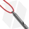 Vargo Titanium Emergency Whistle -Outdoor Practical Tool Shop vargo outdoors titanium emergency whistle with cord vr416