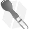 Vargo Titanium Folding Spork (Bead Blast) -Outdoor Practical Tool Shop vargo outdoors titanium folding spork vr217