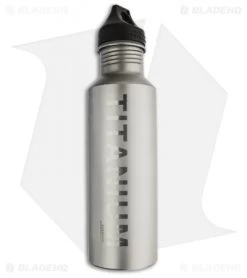 Vargo Titanium Water Bottle 22 Oz (650 Ml) Black Cap