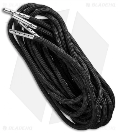 Wasatch Outdoors 72" Paracord Survival Laces W/ Tinder & Fishing Line (Black) 3 Wasatch Outdoors 72" Paracord Survival Laces W/ Tinder & Fishing Line (Black)